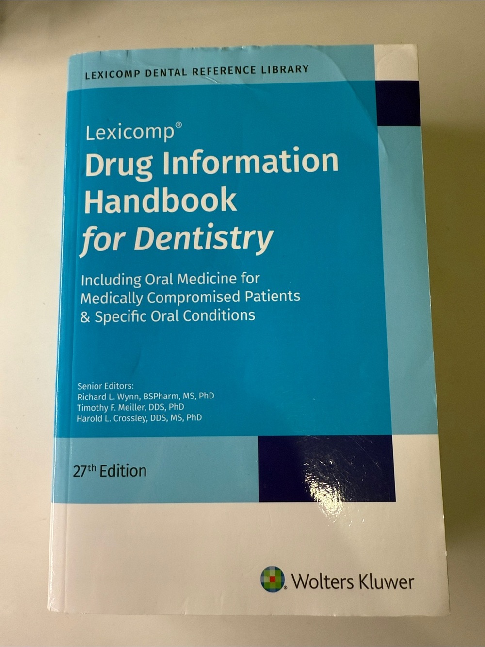 Lexicomp Drug Information Handbook for Dentistry - Blue/White Cover